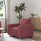 Canapé avec coussin Rouge bordeaux 100 x 77 x 82 cm tissu