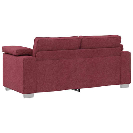 Canapé avec coussin Rouge bordeaux 180 x 77 x 82 cm tissu