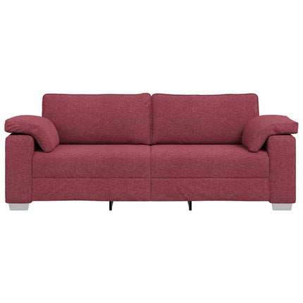 Canapé avec coussin Rouge bordeaux 219 x 77 x 82 cm tissu