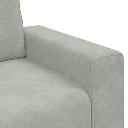 Fauteuil Gris clair 60 cm Velours