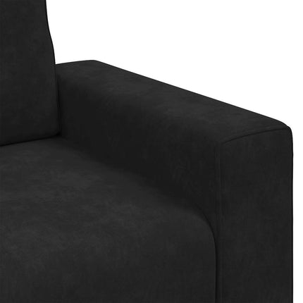 Fauteuil noir 60 cm velours