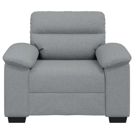 Fauteuil gris clair 60 cm tissu