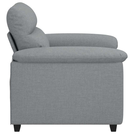 Fauteuil gris clair 60 cm tissu