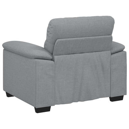 Fauteuil gris clair 60 cm tissu