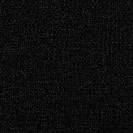 Canapé à 2 places noir 140 cm tissu