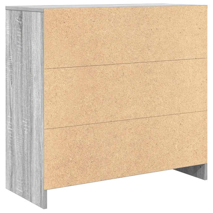 Buffet avec tiroir sonoma gris 80x34x76 cm bois d'ingénierie