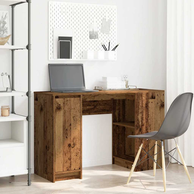 Bureau vieux bois 120x42x76 cm bois d'ingénierie