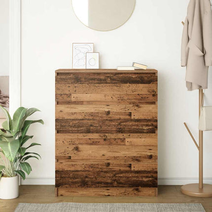 Buffet vieux bois 80x35x99 cm bois d'ingénierie