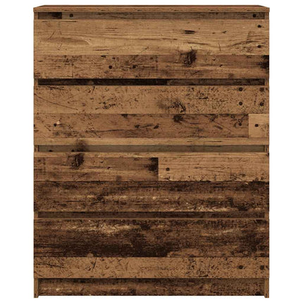 Buffet vieux bois 80x35x99 cm bois d'ingénierie