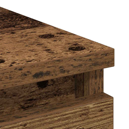 Buffet vieux bois 80x35x99 cm bois d'ingénierie