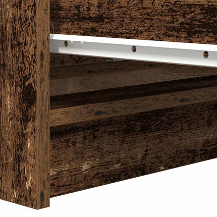 Buffet vieux bois 80x35x99 cm bois d'ingénierie