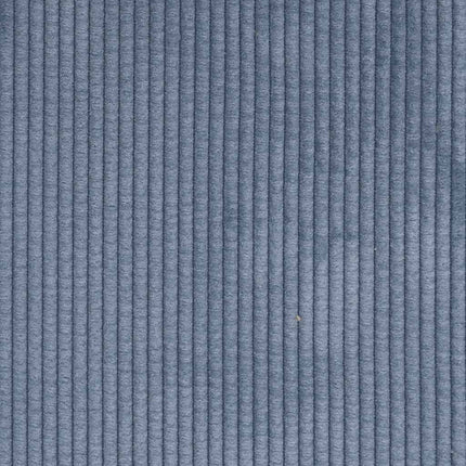 Canapé 2 places avec méridienne en L bleu 125 cm Lin