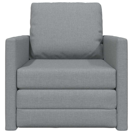 Canapé-lit avec coussin Gris clair 74 x 77 x 81 cm tissu