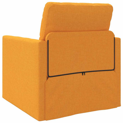 Canapé-lit avec coussin Jaune foncé 74 x 77 x 81 cm tissu