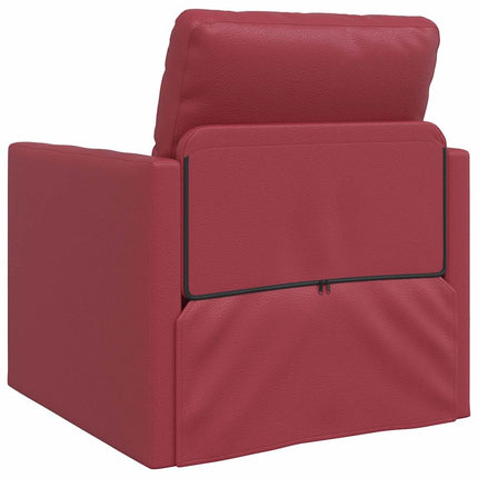 Sofa Lit de Sol Rouge bordeaux 74 x 77 x 81 cm Faux cuir