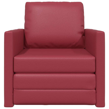 Sofa Lit de Sol Rouge bordeaux 74 x 77 x 81 cm Faux cuir