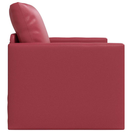Sofa Lit de Sol Rouge bordeaux 74 x 77 x 81 cm Faux cuir
