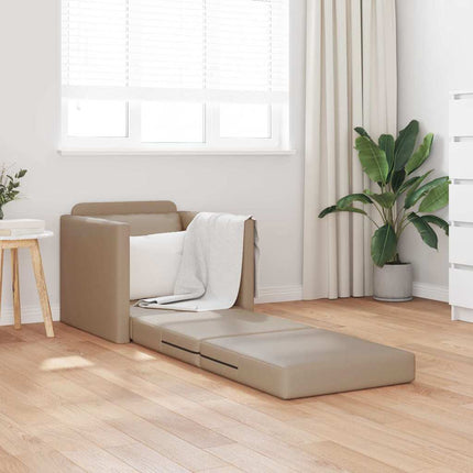 Sofa Lit de Sol Cappuccino 74 x 77 x 81 cm Faux cuir