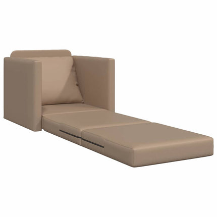 Sofa Lit de Sol Cappuccino 74 x 77 x 81 cm Faux cuir