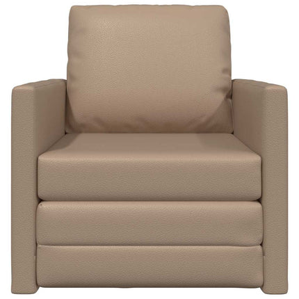 Sofa Lit de Sol Cappuccino 74 x 77 x 81 cm Faux cuir