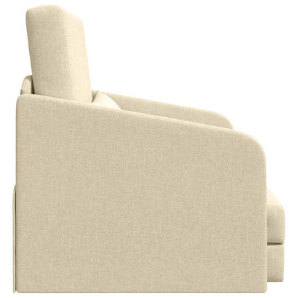 Canapé-Lit Crème 65 x 80 x 83 cm tissu