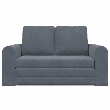 Canapé-Lit Gris foncé 148 x 71 x 83 cm Velours