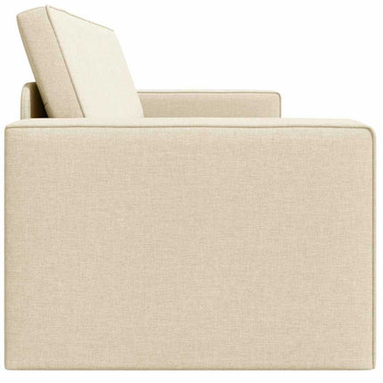 Canapé-lit au sol Crème 245 x 78 x 77 cm tissu
