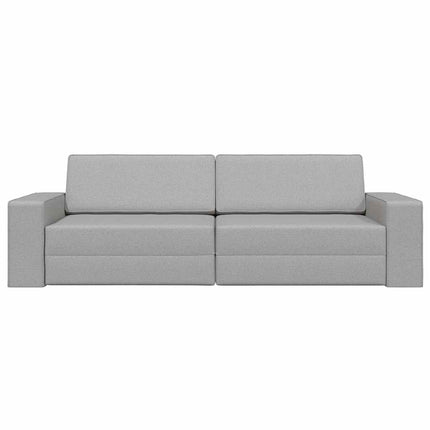 Canapé-lit au sol Gris nuage 245 x 78 x 77 cm tissu