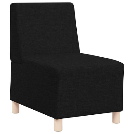 Canapé modulaire sans accoudoirs Noir 55 cm Tissu