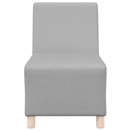 Canapé modulaire sans accoudoirs Gris nuage 55 cm Tissu