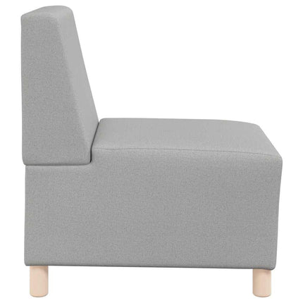 Canapé modulaire sans accoudoirs Gris nuage 55 cm Tissu