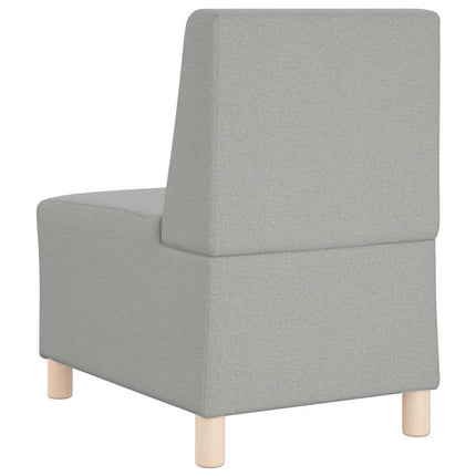 Canapé modulaire sans accoudoirs Gris nuage 55 cm Tissu