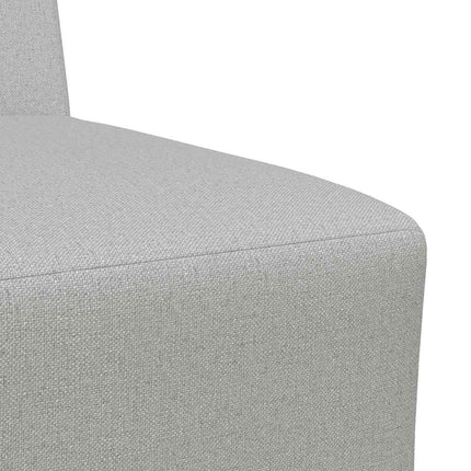 Canapé modulaire sans accoudoirs Gris nuage 55 cm Tissu