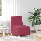 Canapé modulaire sans accoudoirs Rouge vin 55 cm Velours