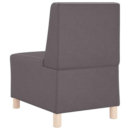 Unité de Sofa Modulaire Sans Accoudoirs Gris 55 x 74 x 82 cm
