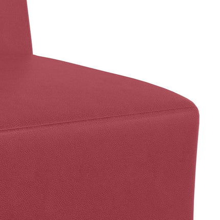 Unité de Sofa Modulaire Sans Accoudoirs Bordeaux