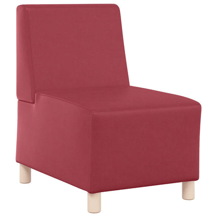 Unité de Sofa Modulaire Sans Accoudoirs Bordeaux