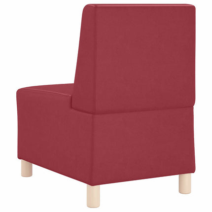 Unité de Sofa Modulaire Sans Accoudoirs Bordeaux
