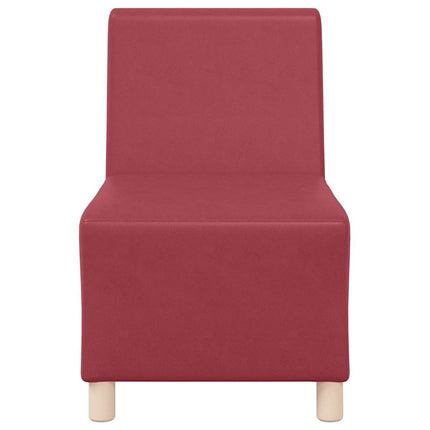 Unité de Sofa Modulaire Sans Accoudoirs Bordeaux