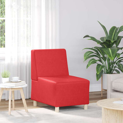 Unité de Sofa Modulaire Sans Accoudoirs Rouge 55 x 74 x 82 cm