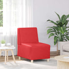 Unité de Sofa Modulaire Sans Accoudoirs Rouge 55 x 74 x 82 cm