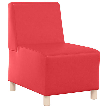 Unité de Sofa Modulaire Sans Accoudoirs Rouge 55 x 74 x 82 cm