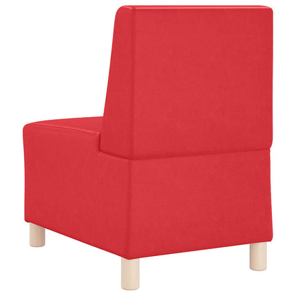 Unité de Sofa Modulaire Sans Accoudoirs Rouge 55 x 74 x 82 cm