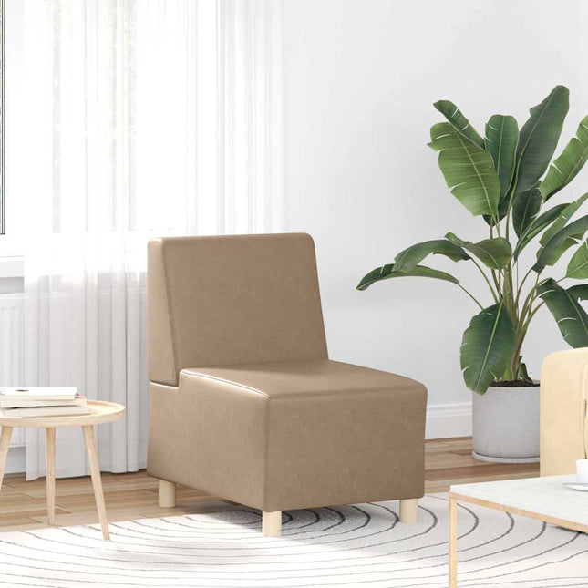 Unité de Sofa Modulaire Sans Accoudoirs Cappuccino