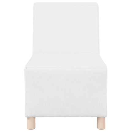 Unité de Sofa Modulaire Sans Accoudoirs Blanc 55 x 74 x 82 cm