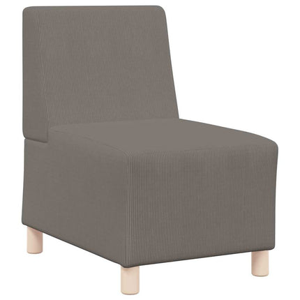 Unité de Sofa Modulaire Sans Accoudoirs Gris clair