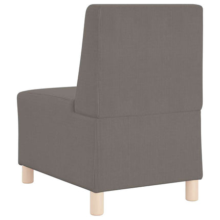 Unité de Sofa Modulaire Sans Accoudoirs Gris clair