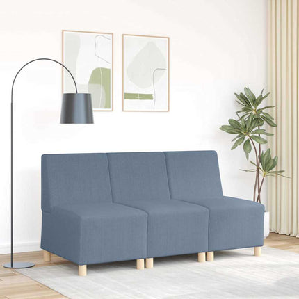 Unité de Sofa Modulaire Sans Accoudoirs Bleu 55 x 74 x 82 cm