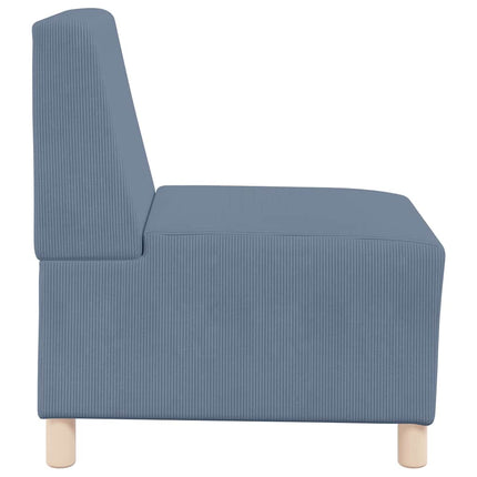 Unité de Sofa Modulaire Sans Accoudoirs Bleu 55 x 74 x 82 cm