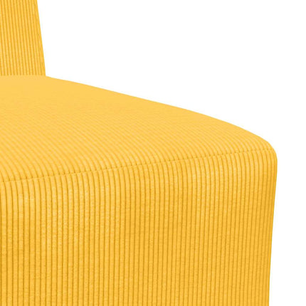 Unité de Sofa Modulaire Sans Accoudoirs Jaune clair